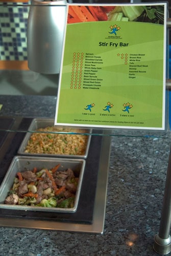 Stir Fry Bar at the University of New Hampshire