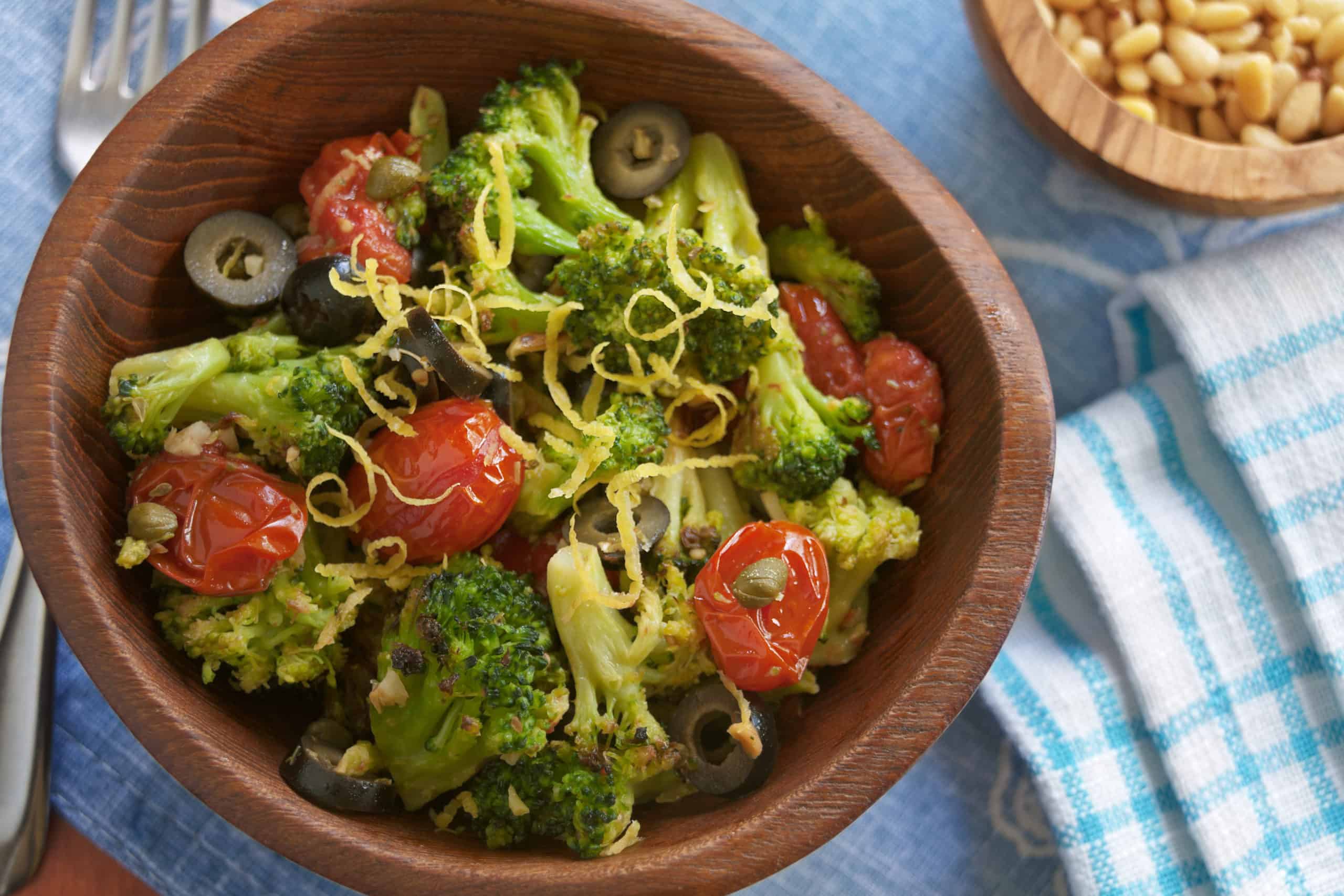 Mediterranean Roasted Broccoli &amp; Tomatoes - Guiding Stars