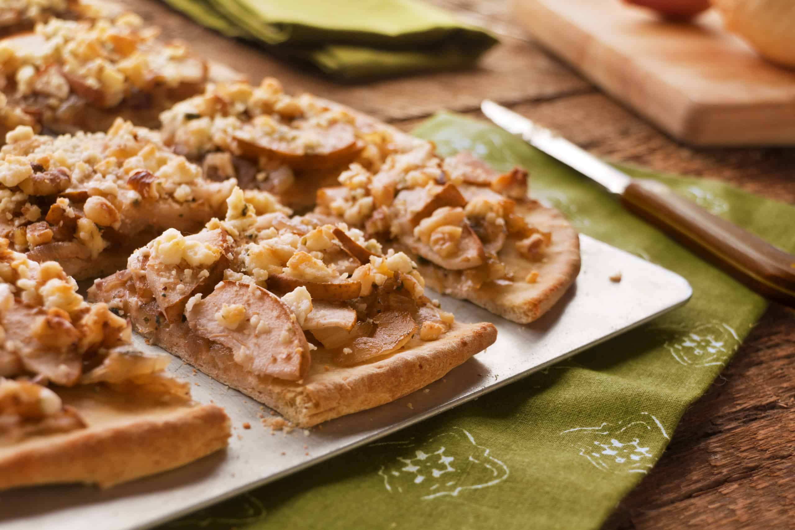 Pear & Blue Cheese Flatbread - Guiding Stars