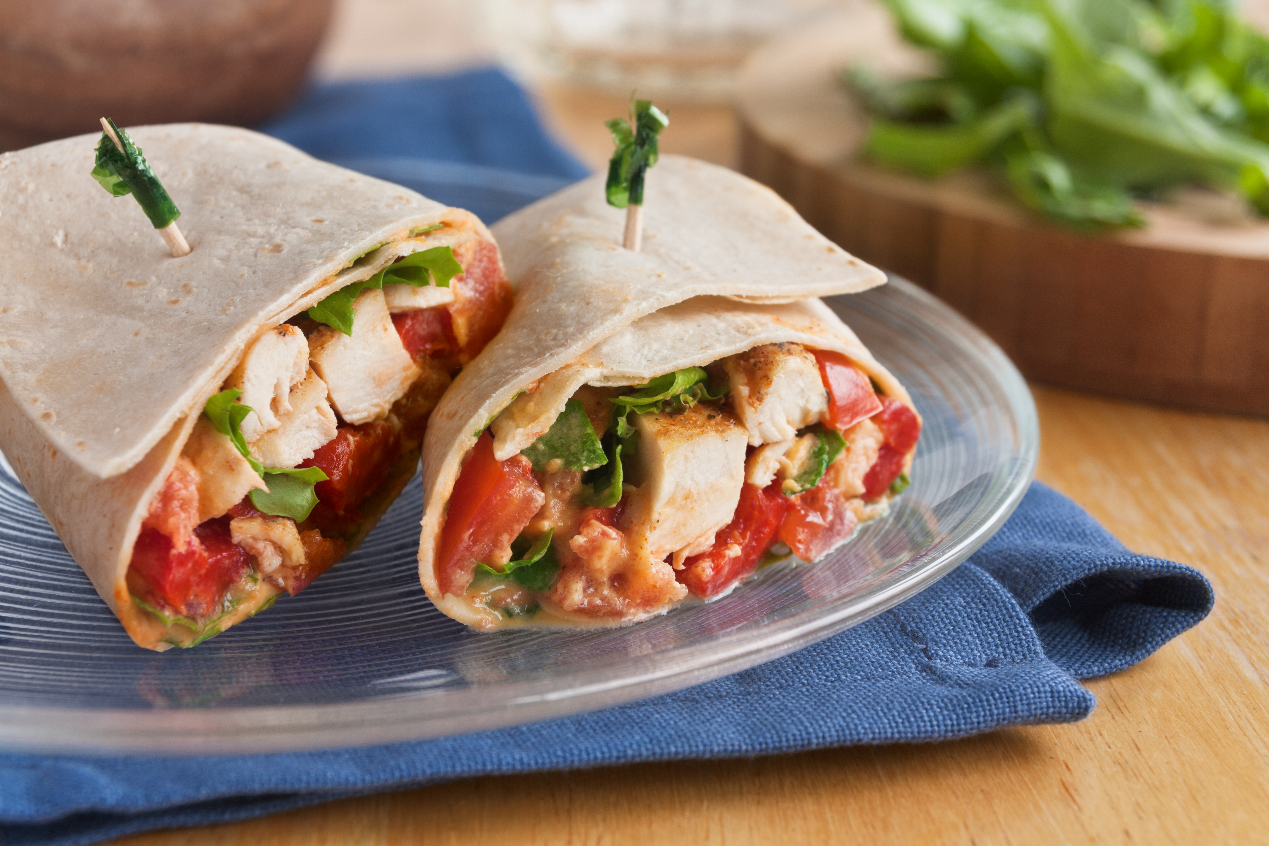 Roasted Red Pepper & Chicken Wrap