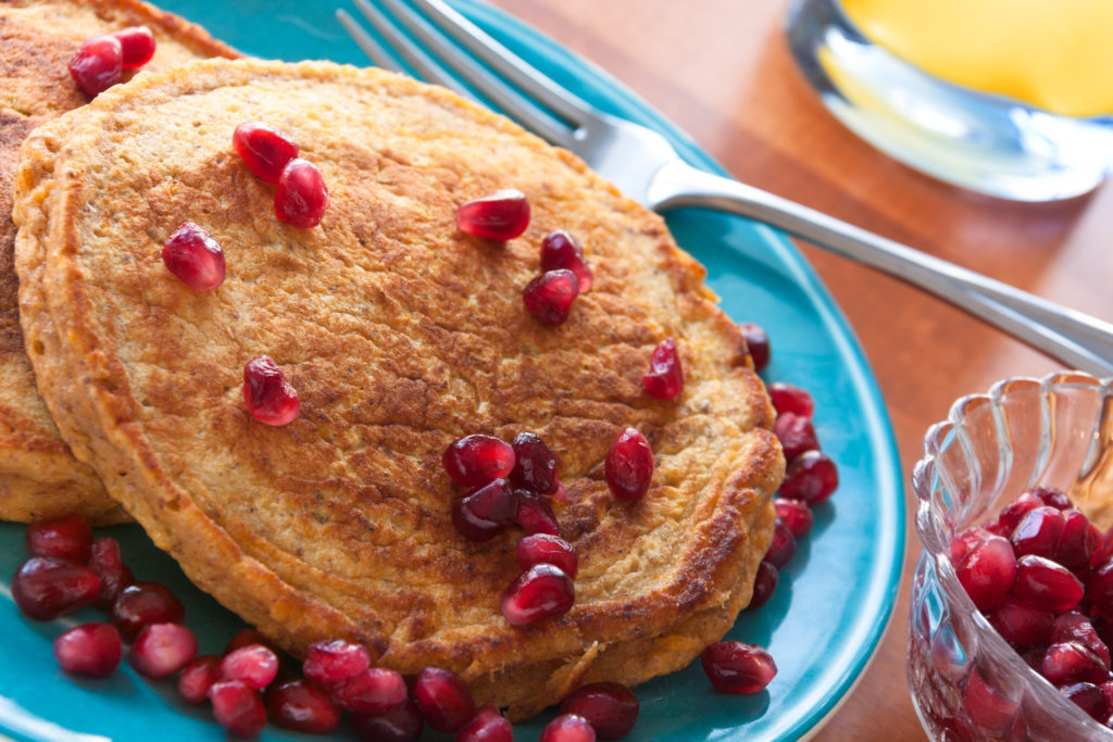 Sweet Potato Whole Grain Pancakes