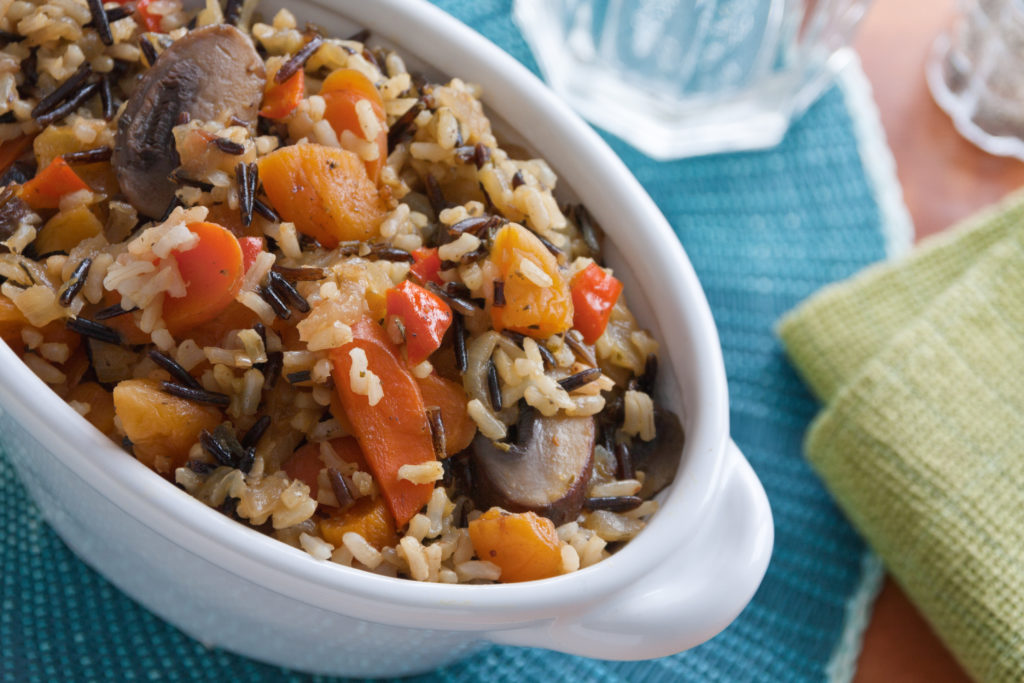 Apricot Mushroom Pilaf.