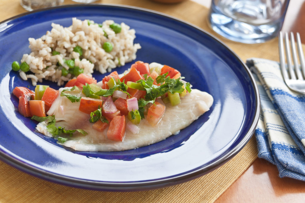 Salsa Broiled Tilapia