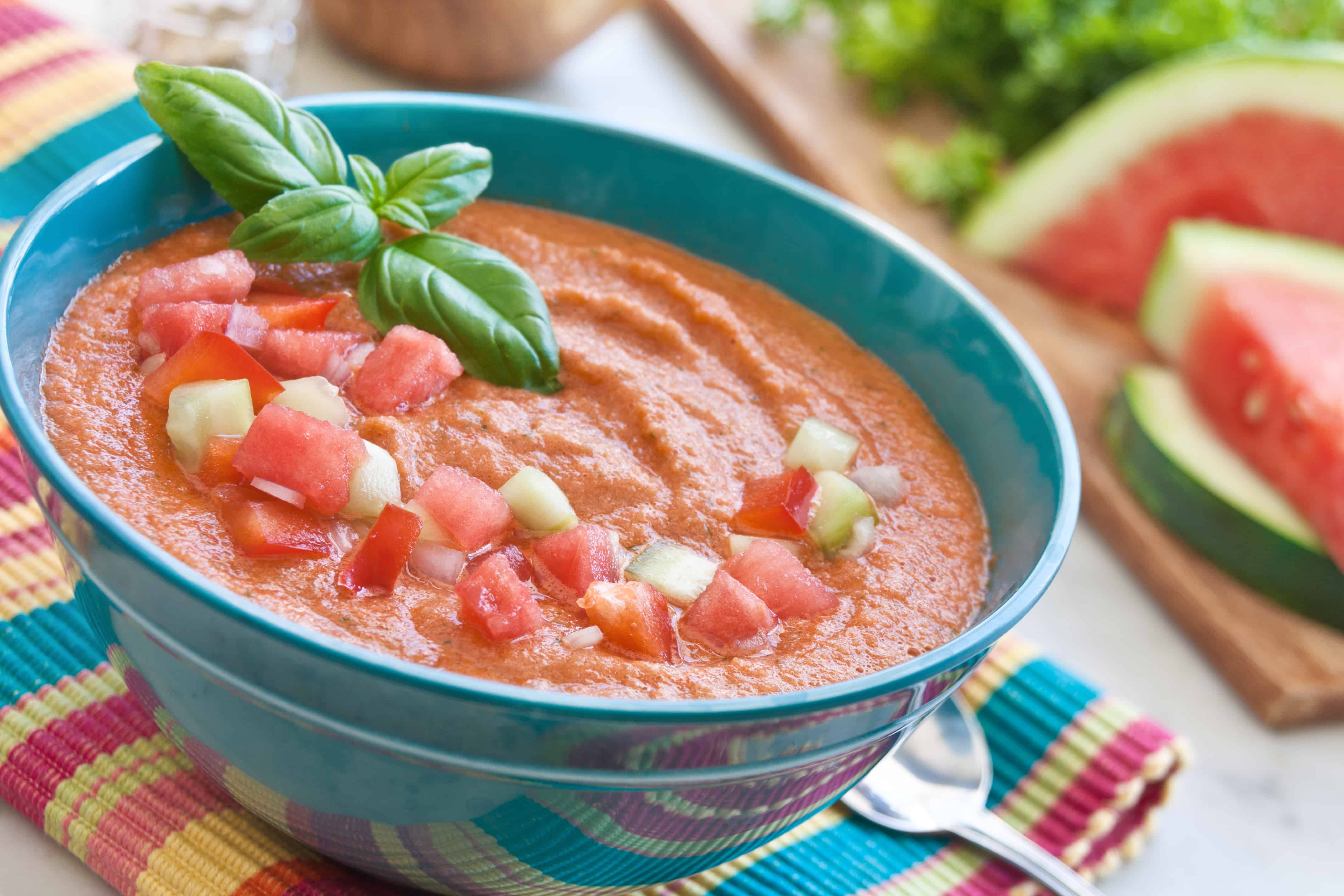 Watermelon Gazpacho - Guiding Stars