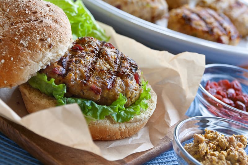 Cranberry & Herb Turkey Burgers