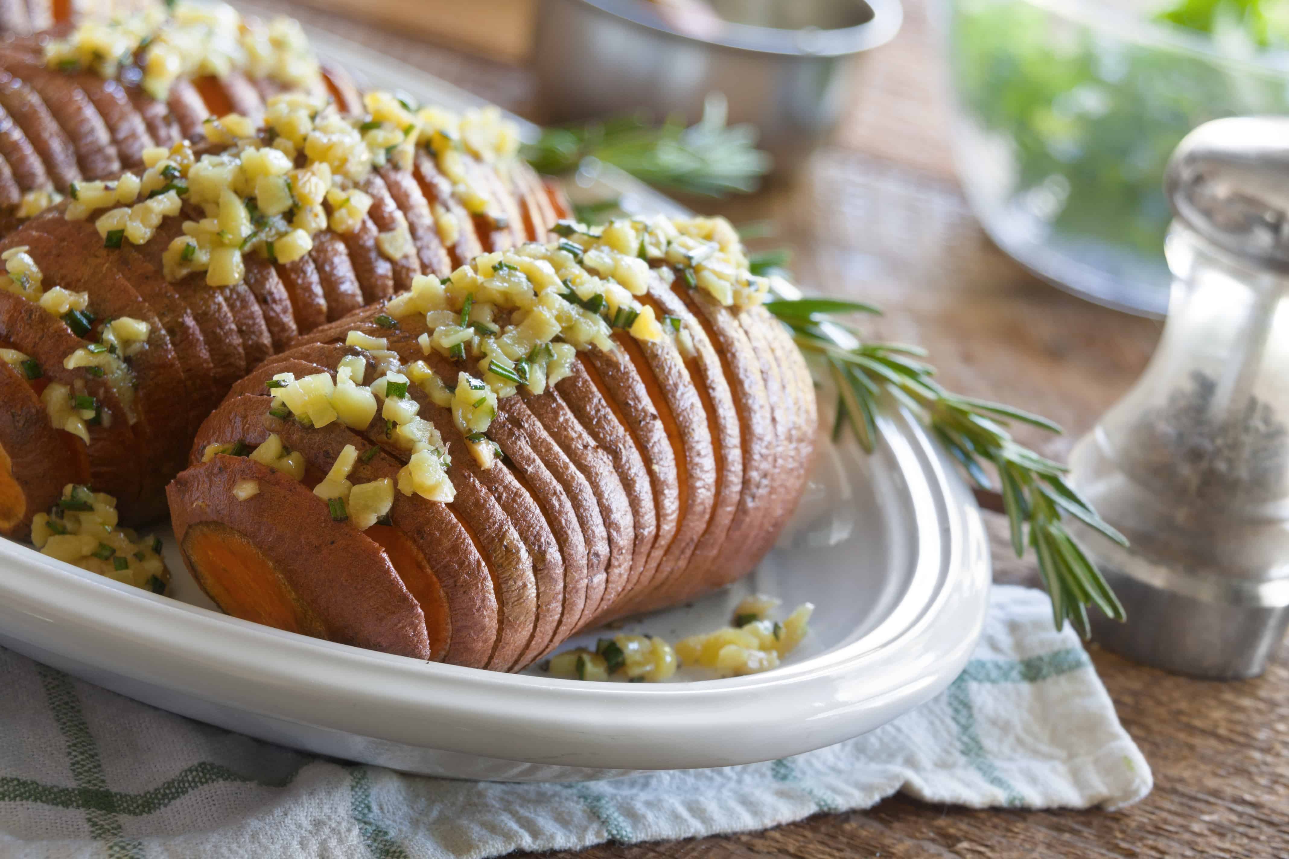 Grilled Hasselback Potatoes