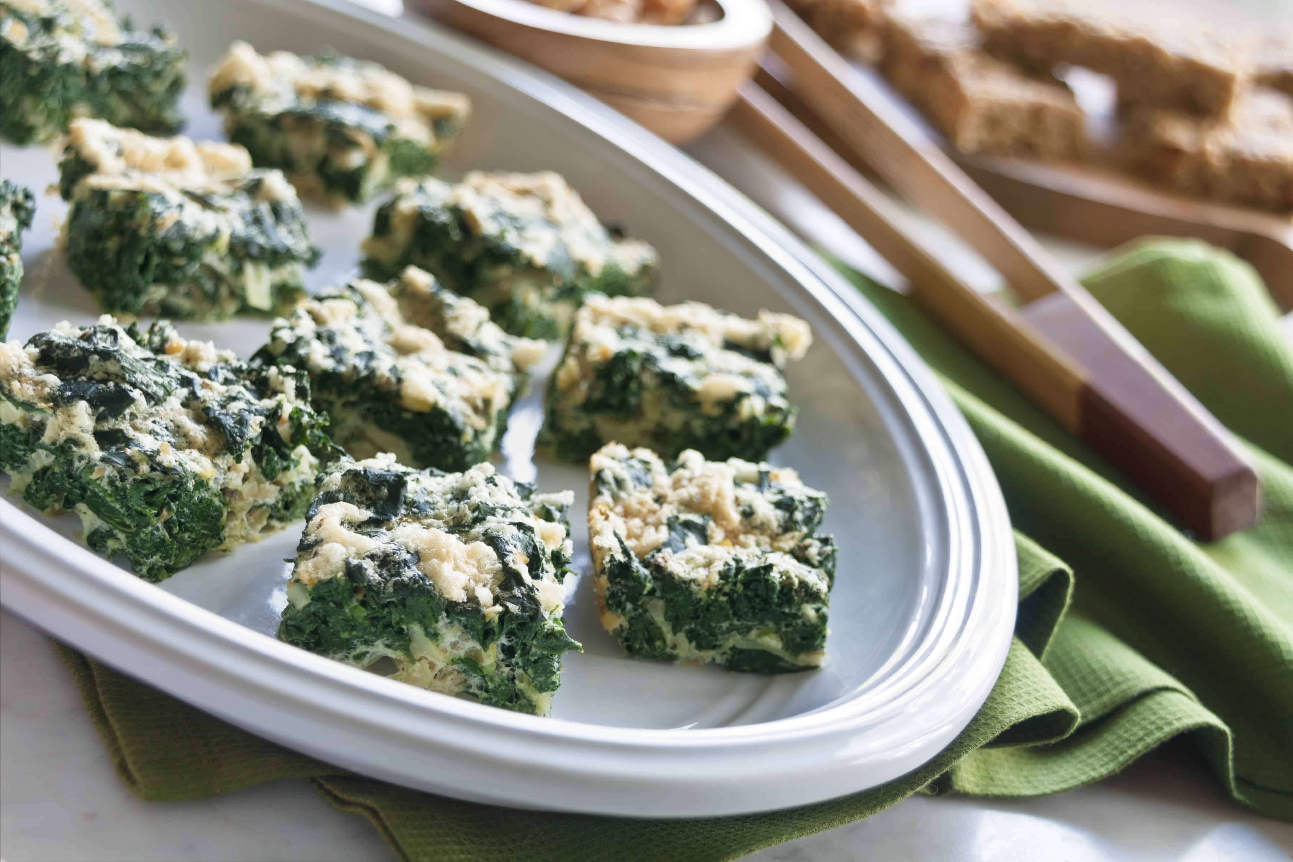 Passover Spinach Squares - Guiding Stars