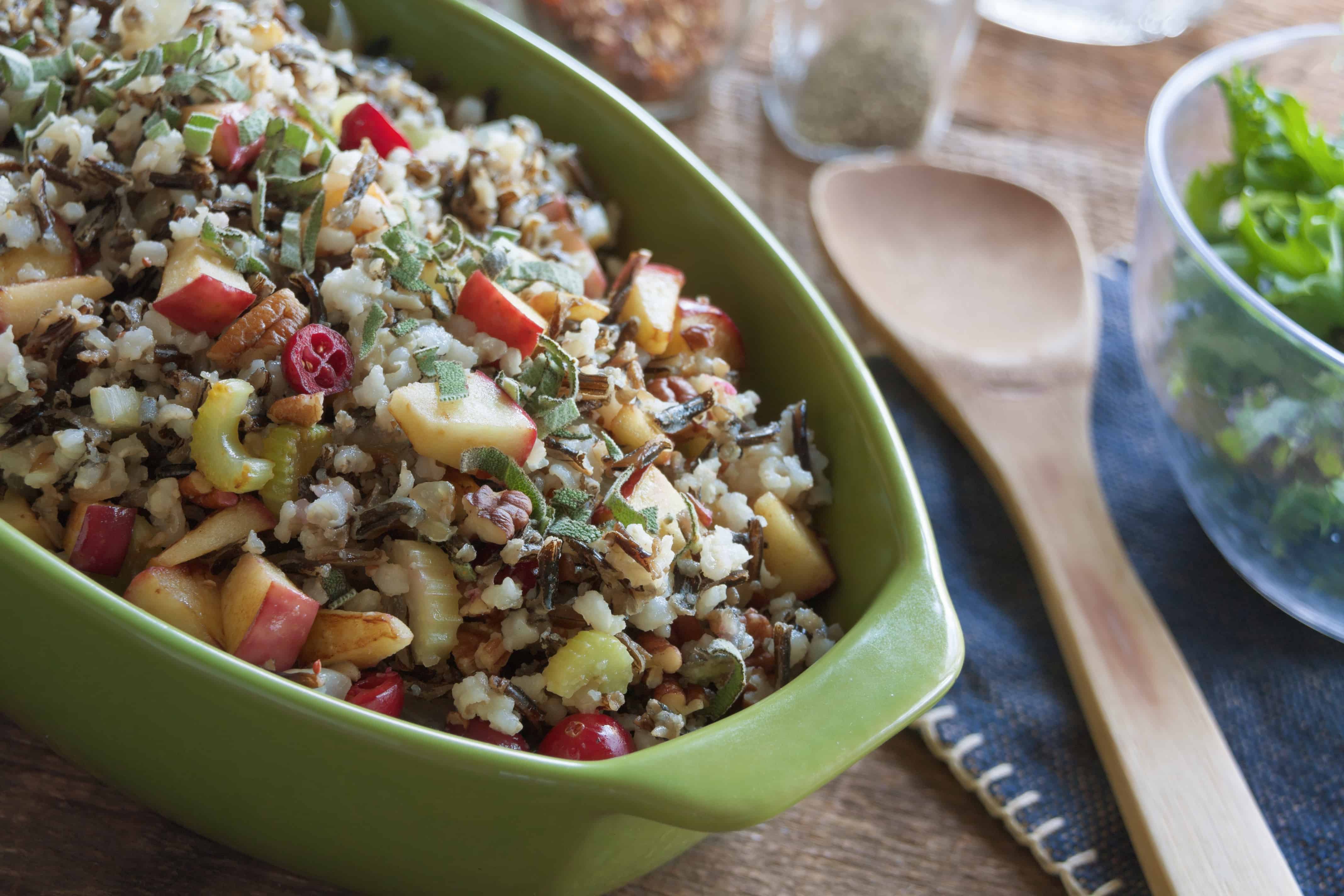 Apple Pecan Rice Stuffing Guiding Stars