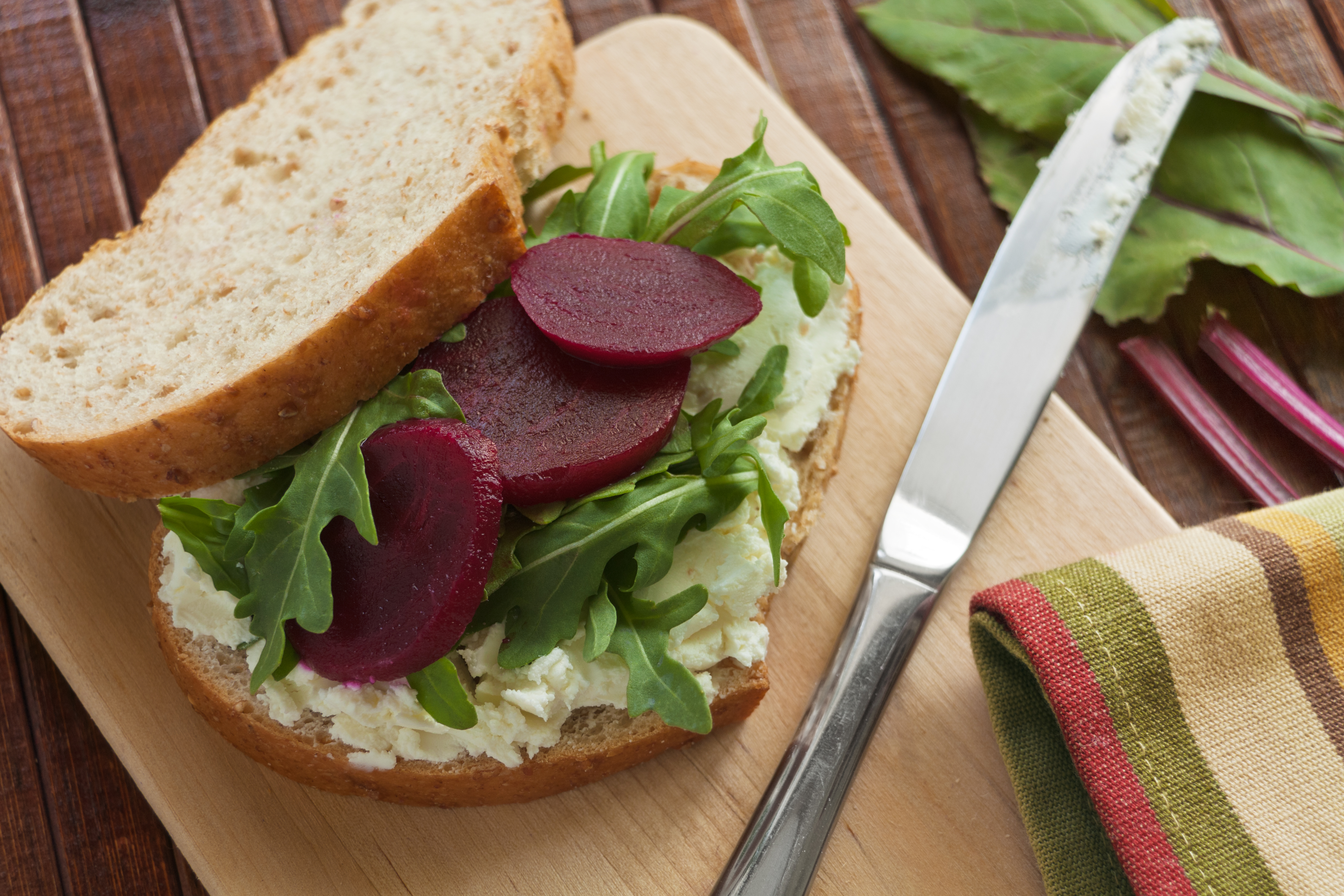Roasted Beet & Goat Cheese Sandwich