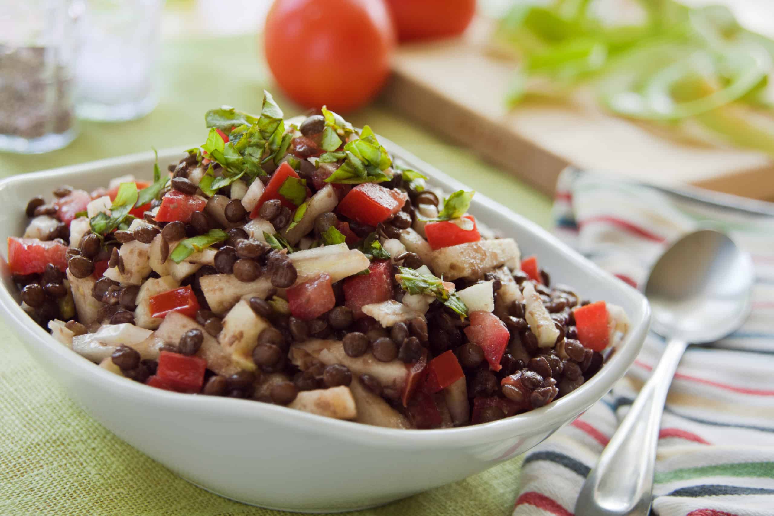 Lentil Salad with Apples - Guiding Stars