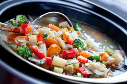 Vegetable Soup in a Slow Cooker