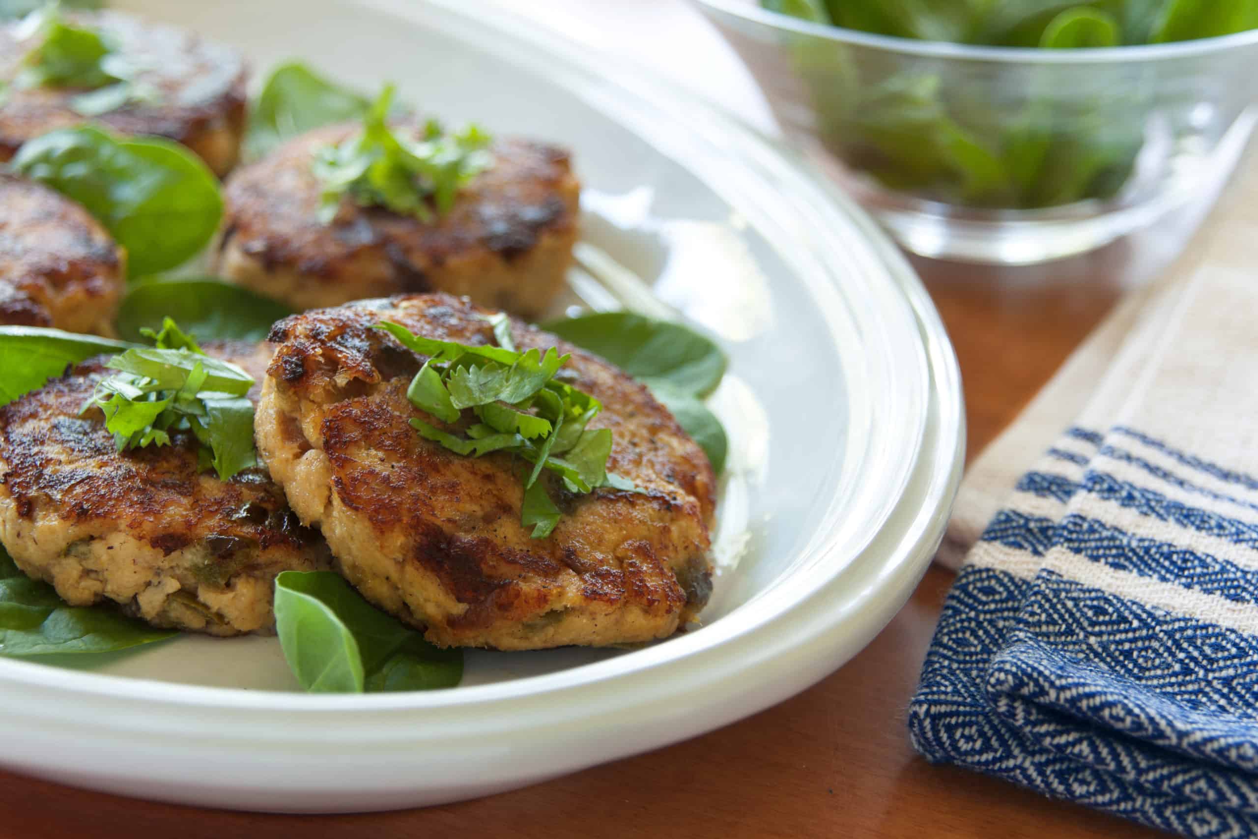 Spicy Salmon Cornmeal Cakes Guiding Stars