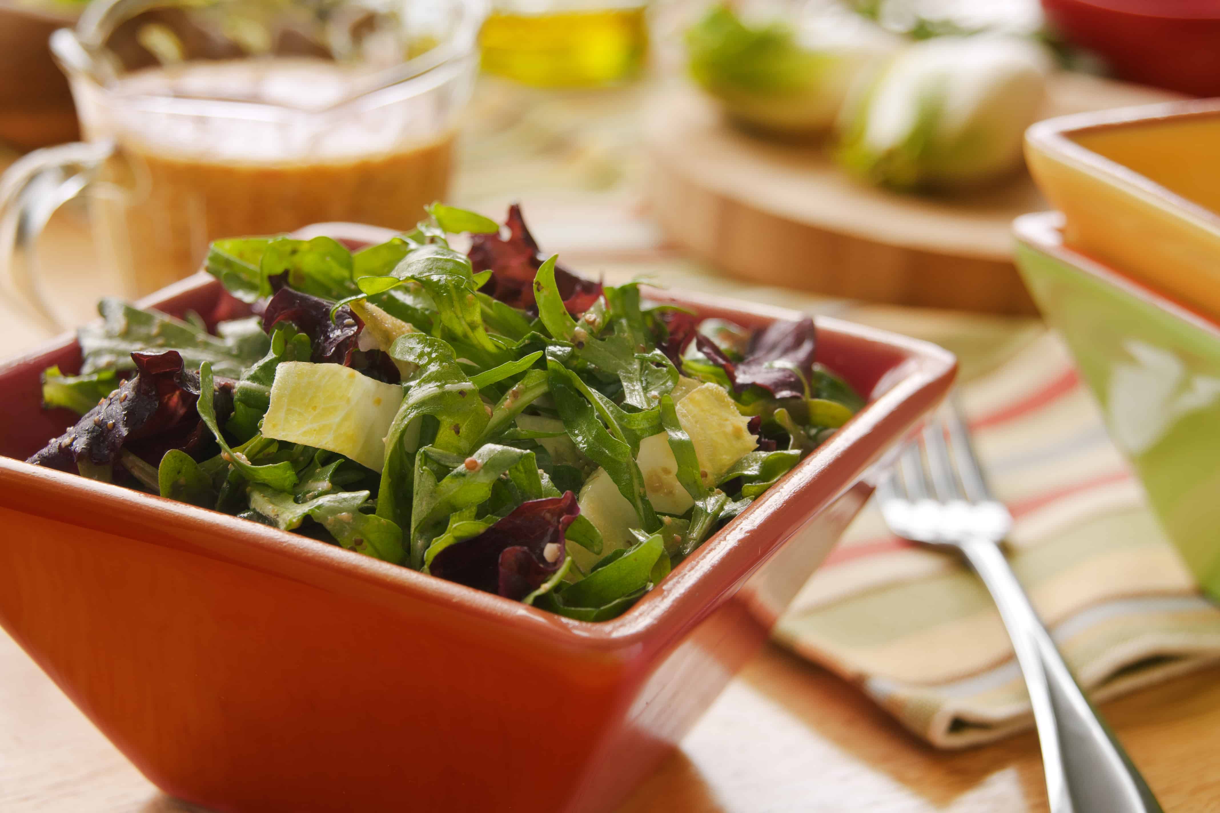 Mixed Greens with Mustard Dressing Recipe