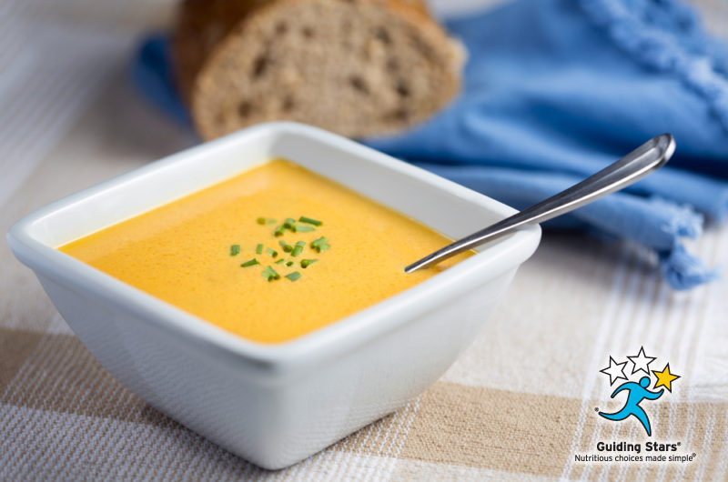 Curried Squash and Apple Bisque with Leek