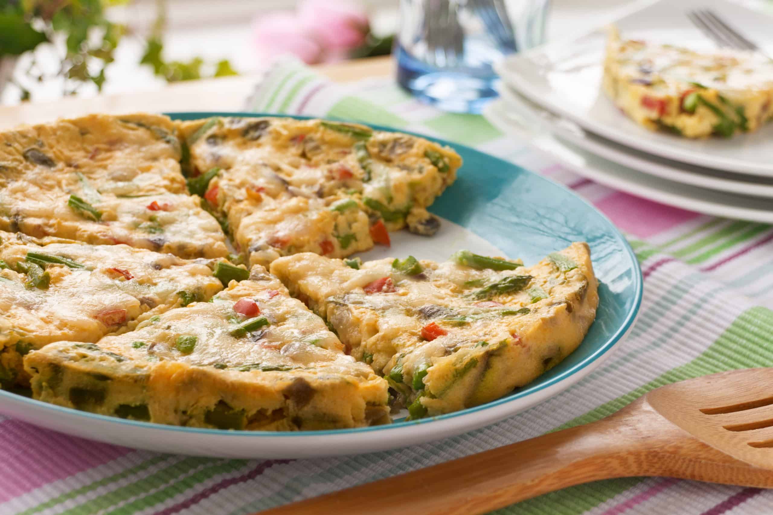 Fresh Asparagus Frittata - Guiding Stars