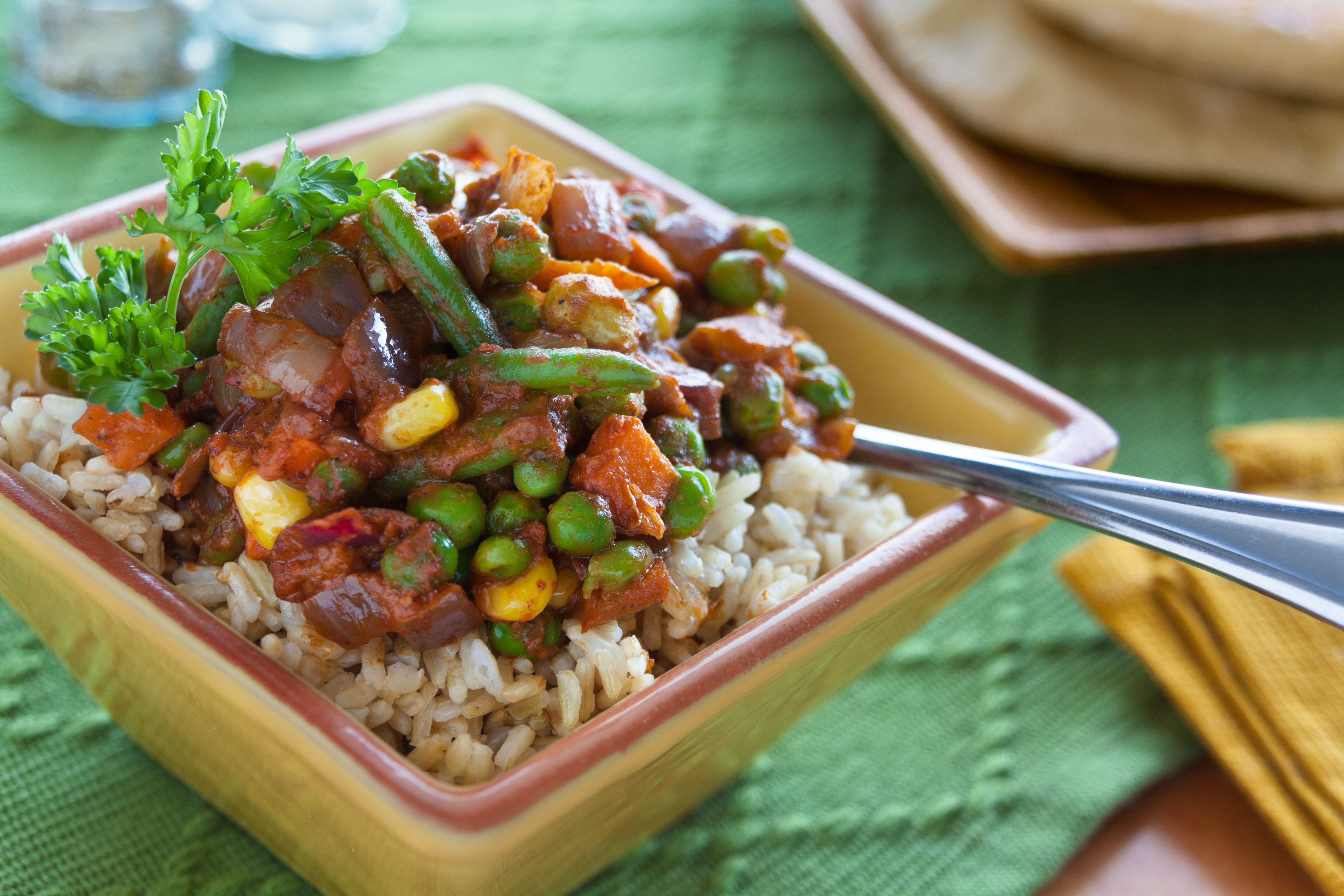 Curried Veggie Rice Bowl