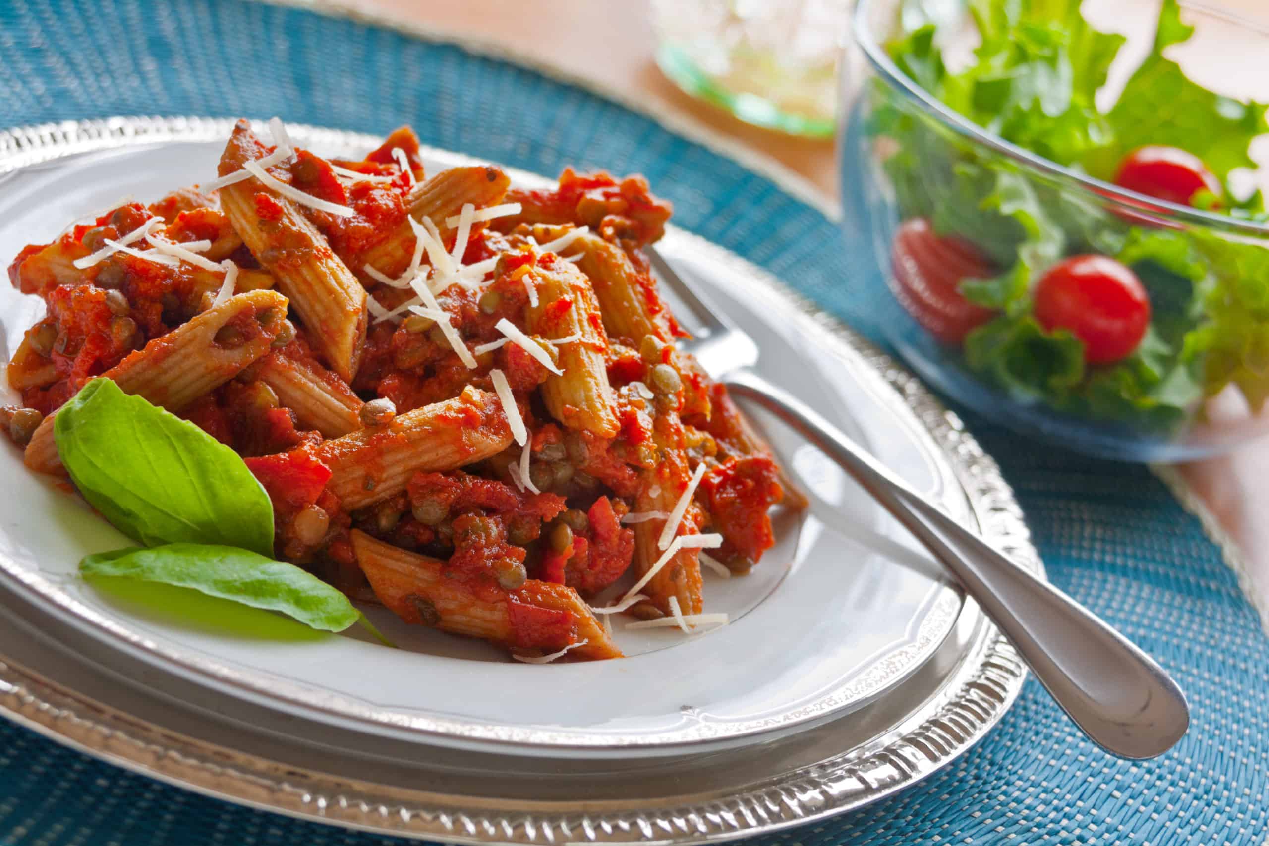 Penne with Lentils - Guiding Stars