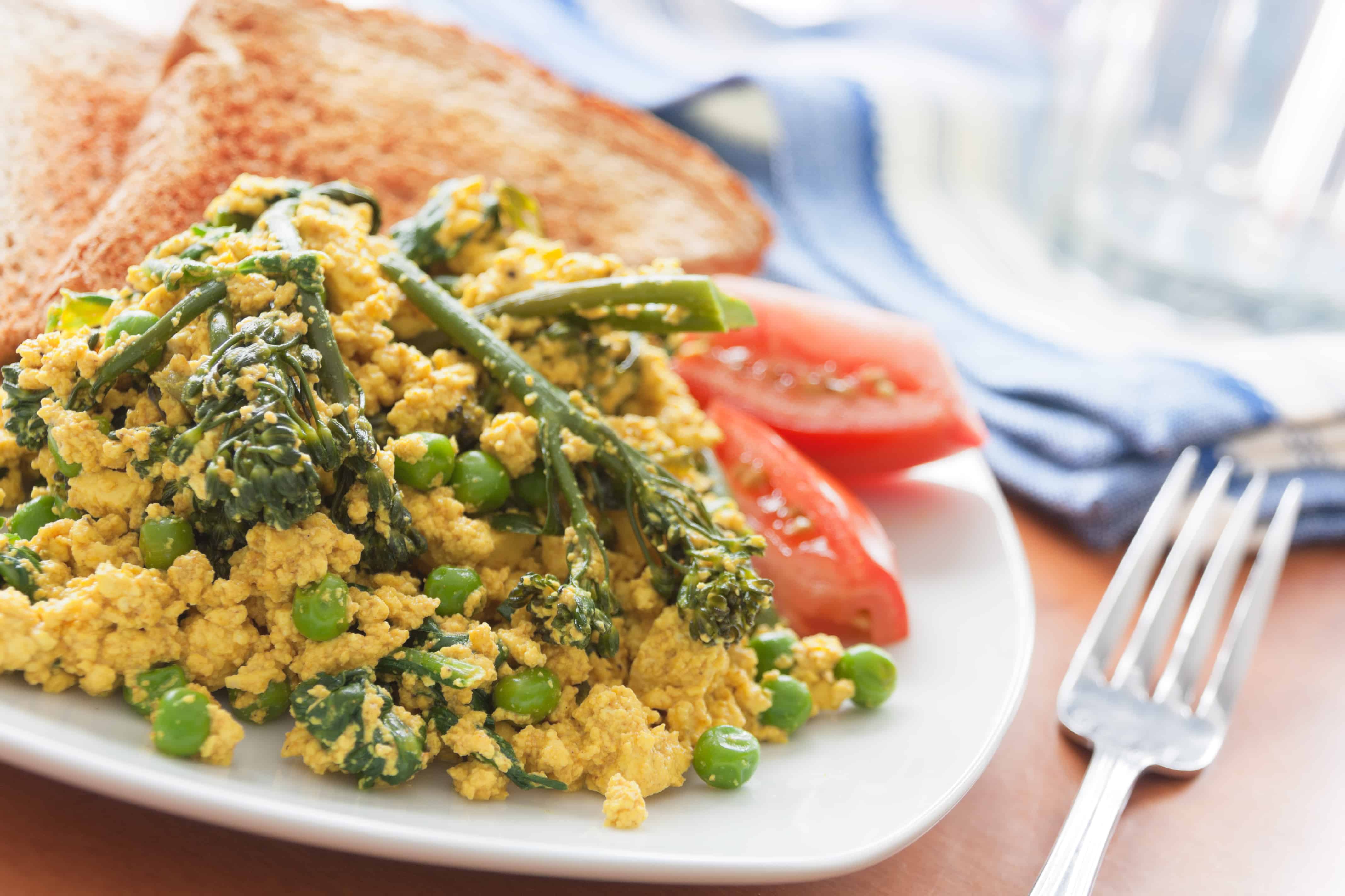 Tofu Scramble with Greens Guiding Stars