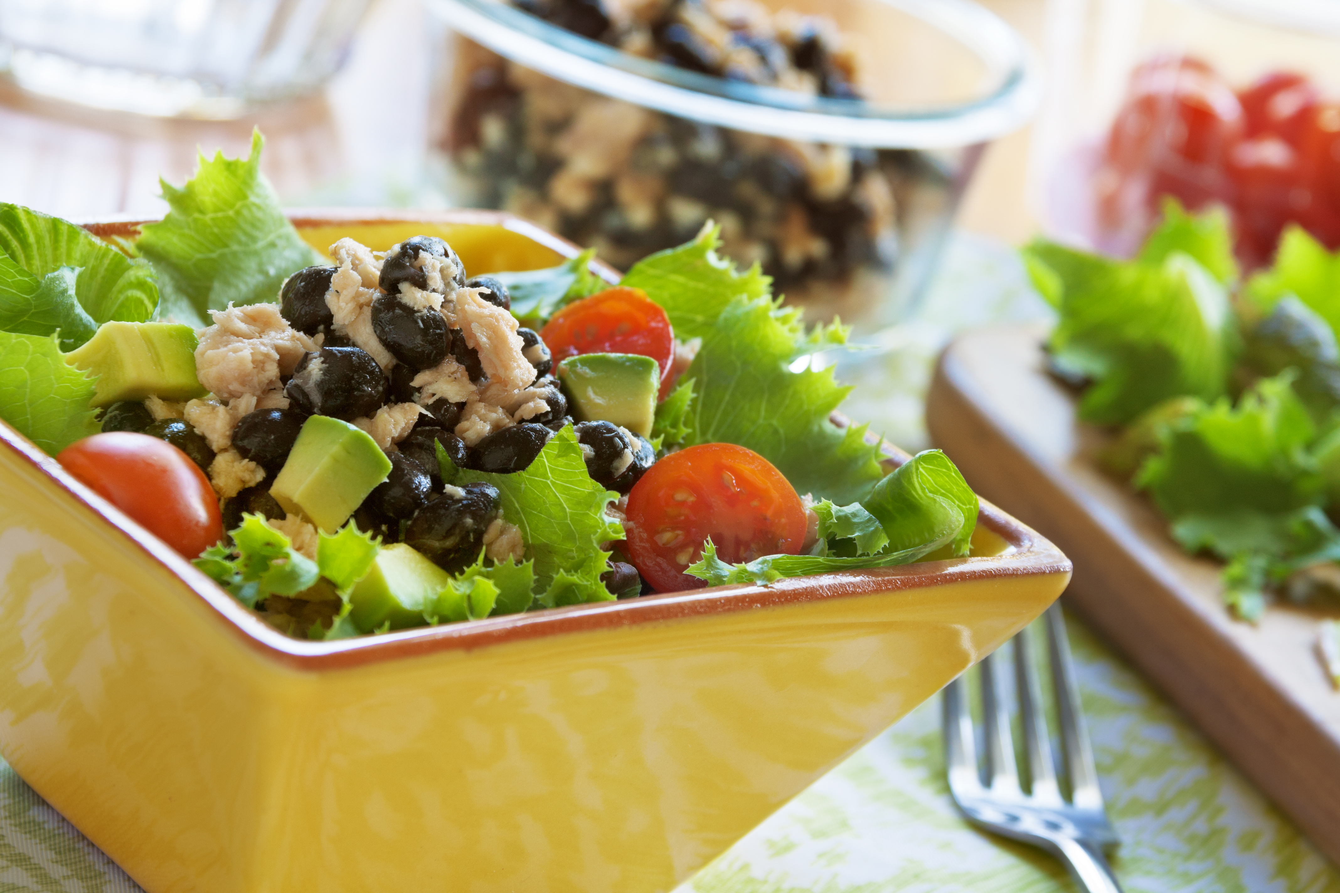 Salmon and Black Bean Salad