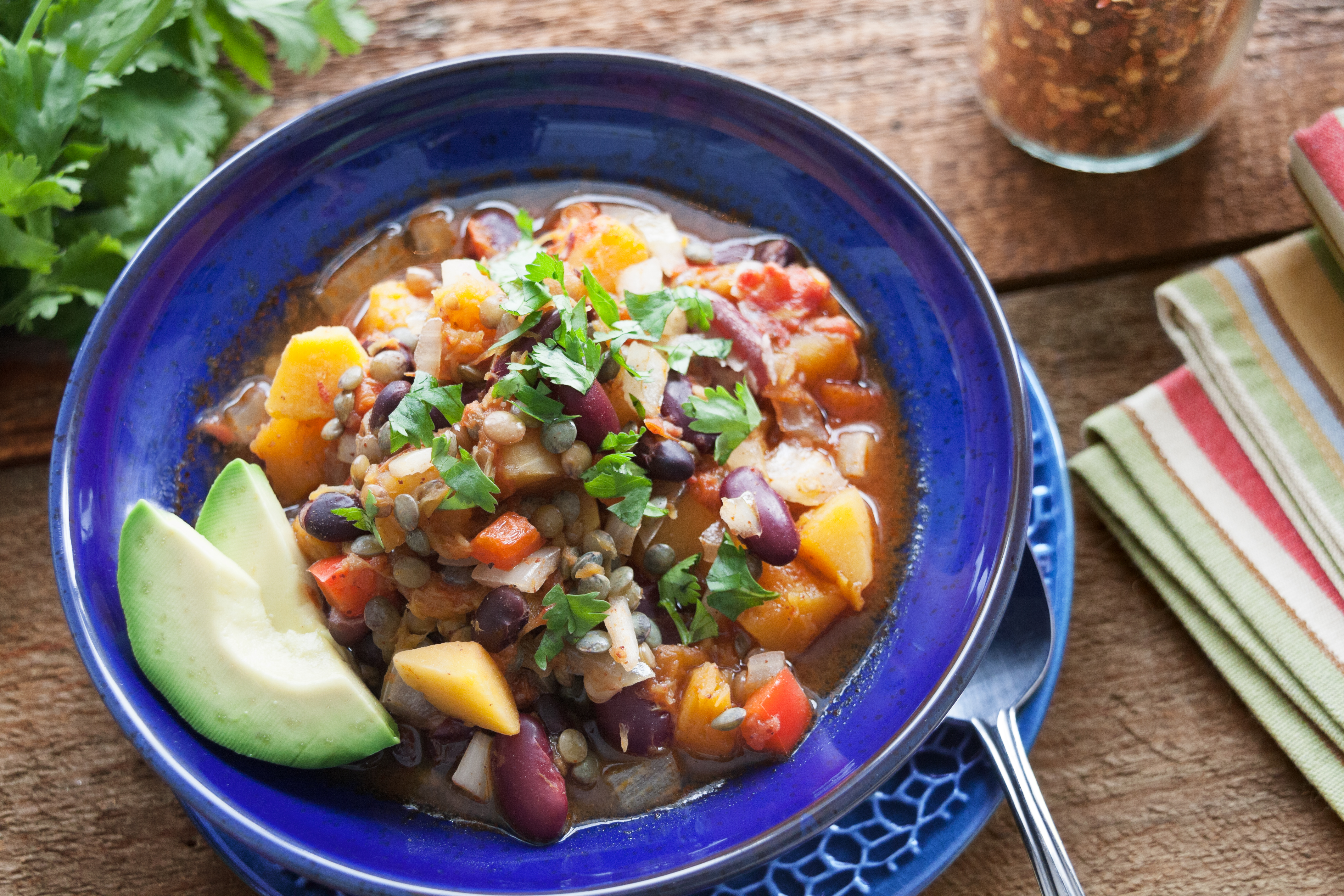 Slow Cooker Lentil Chili