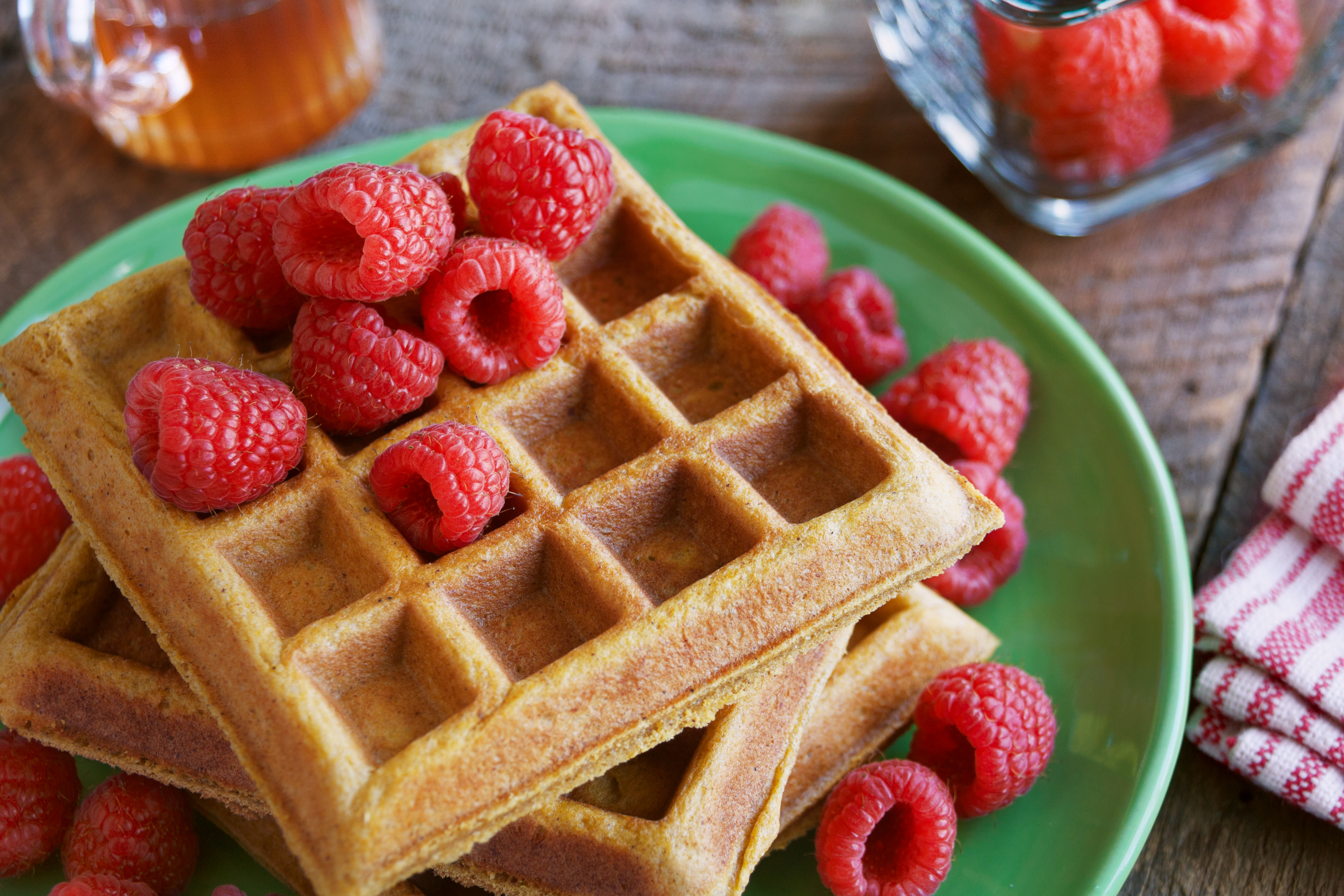 Pumpkin Overnight Waffles