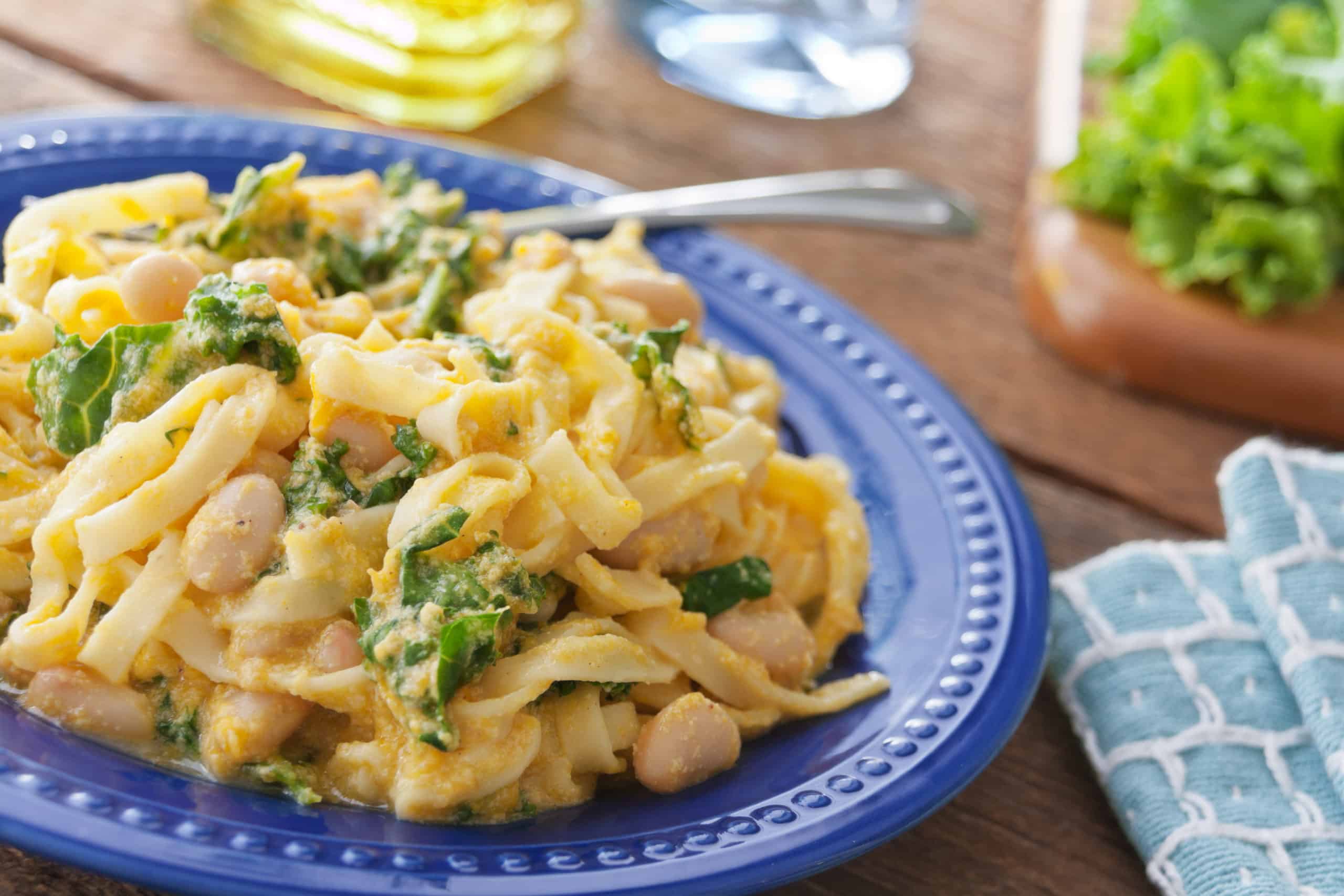 Pumpkin & White Bean Alfredo - Guiding Stars