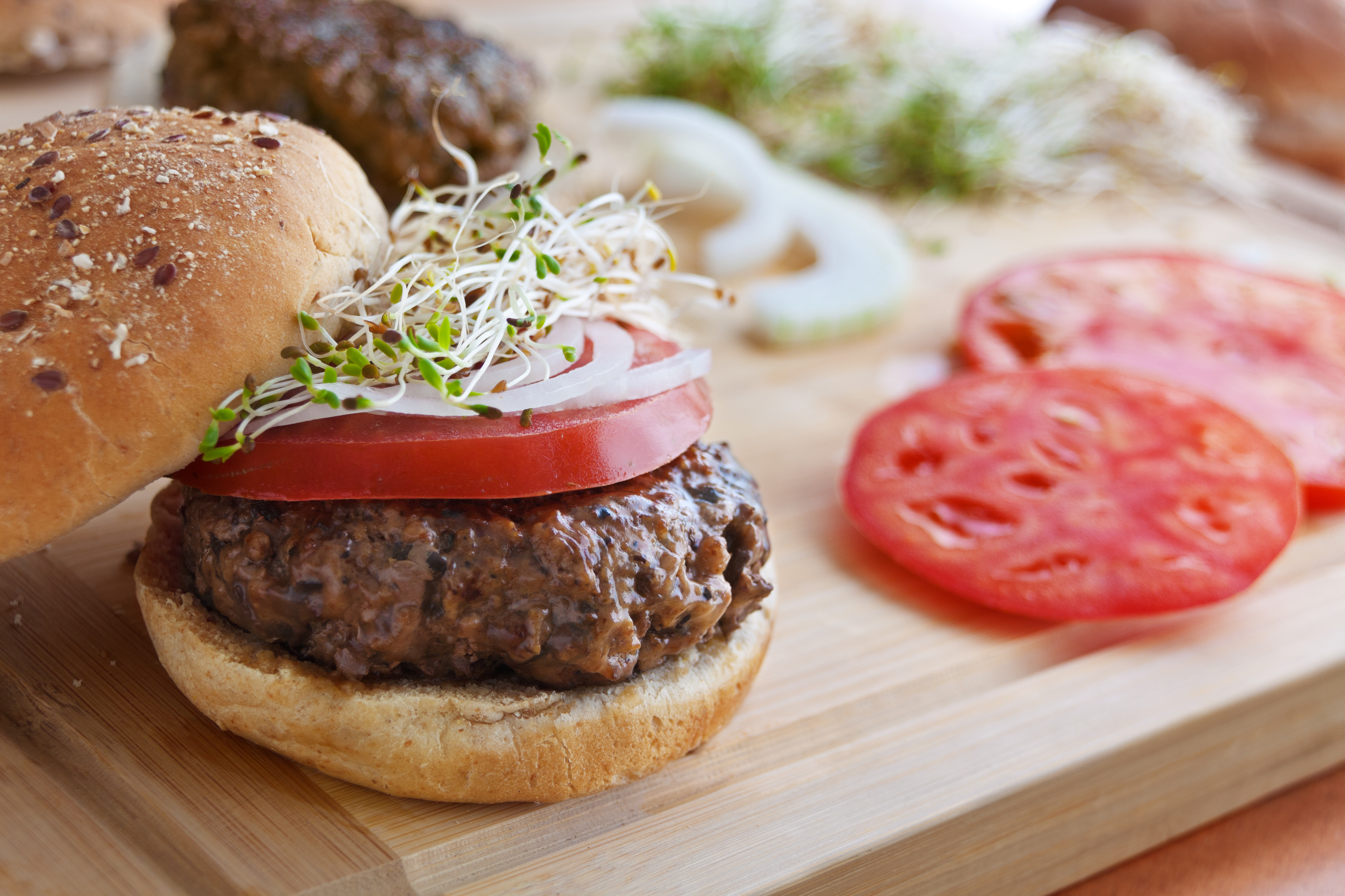 Mushroom Beef Burgers