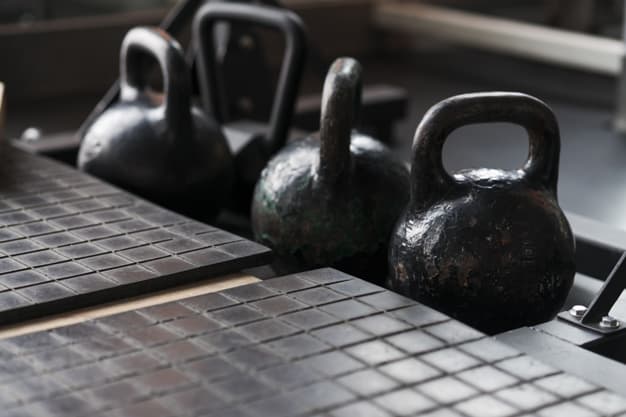 Kettle Bells in a Gym