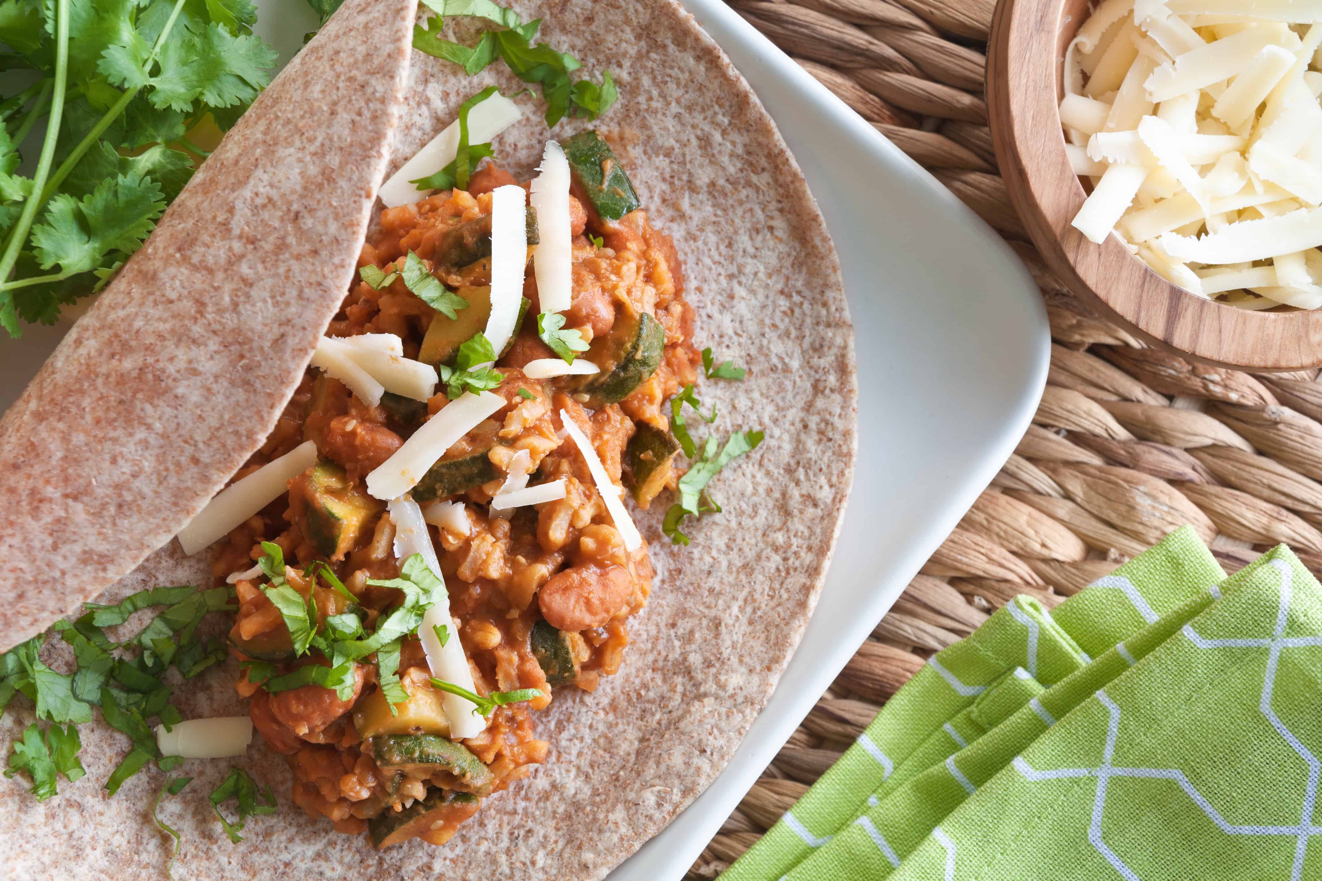 Zucchini & Bean Burritos Guiding Stars