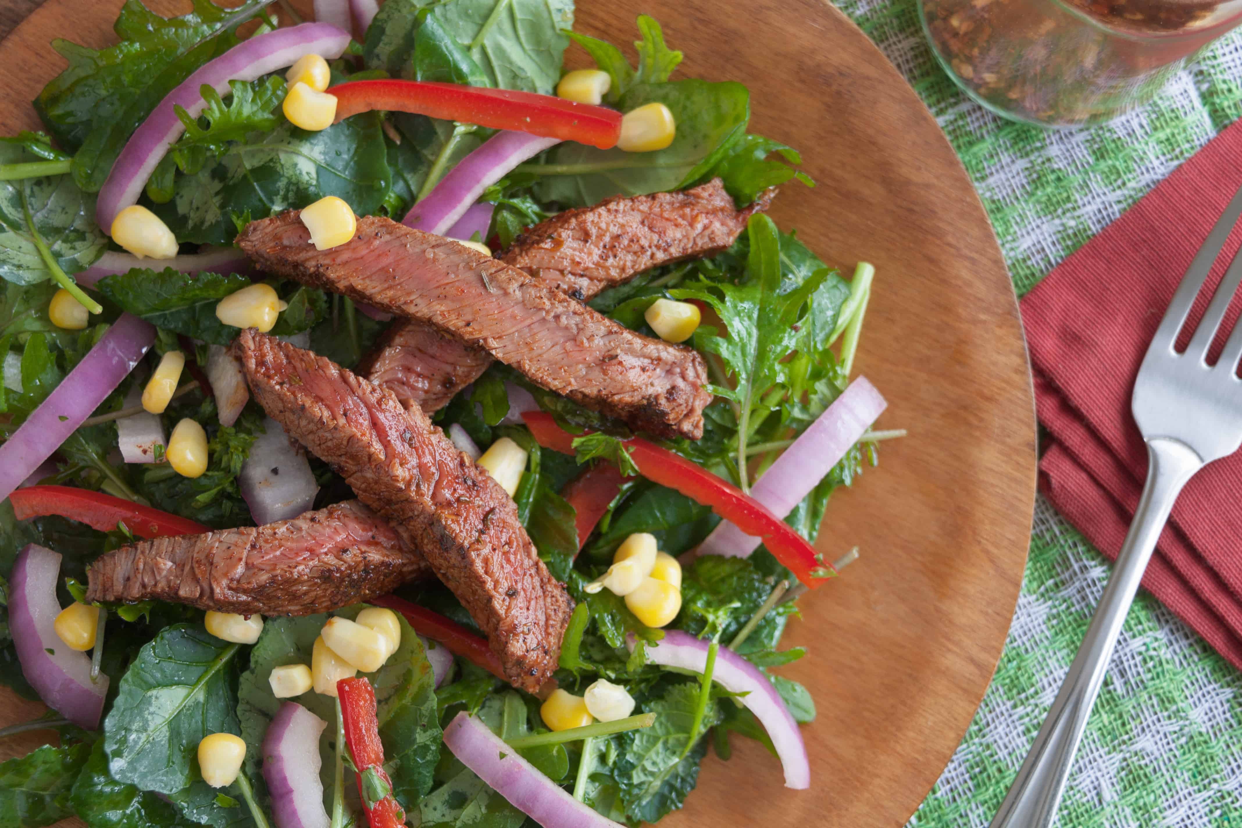 Grilled Sirloin Tip Steak Salad Guiding Stars 