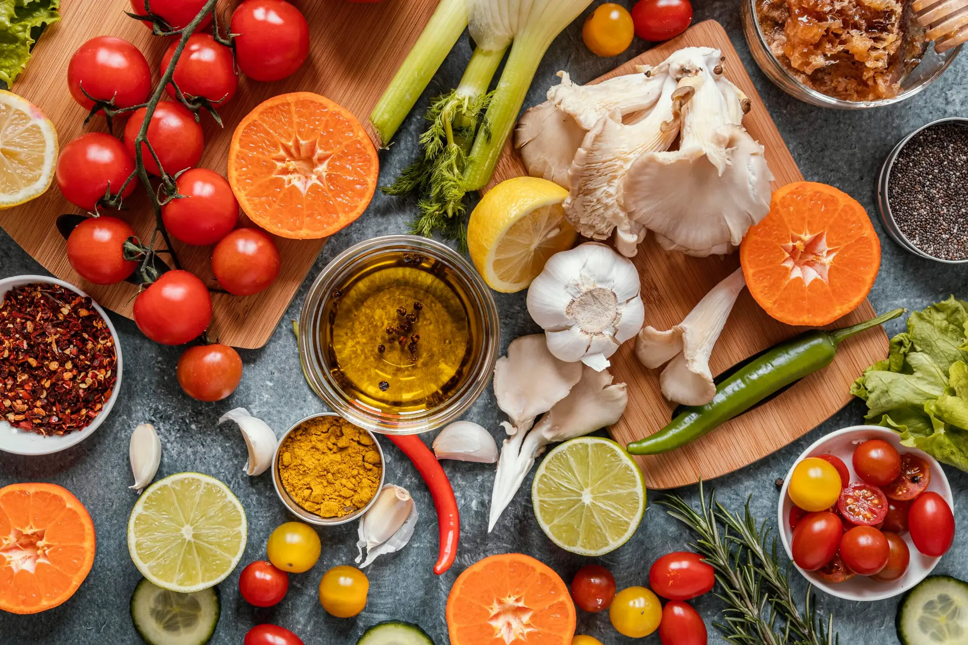 top-view-assortment-healthy-food-immunity-boosting