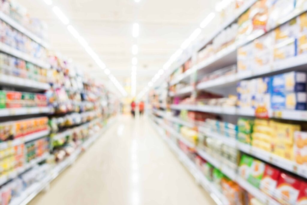 Supermarket aisle