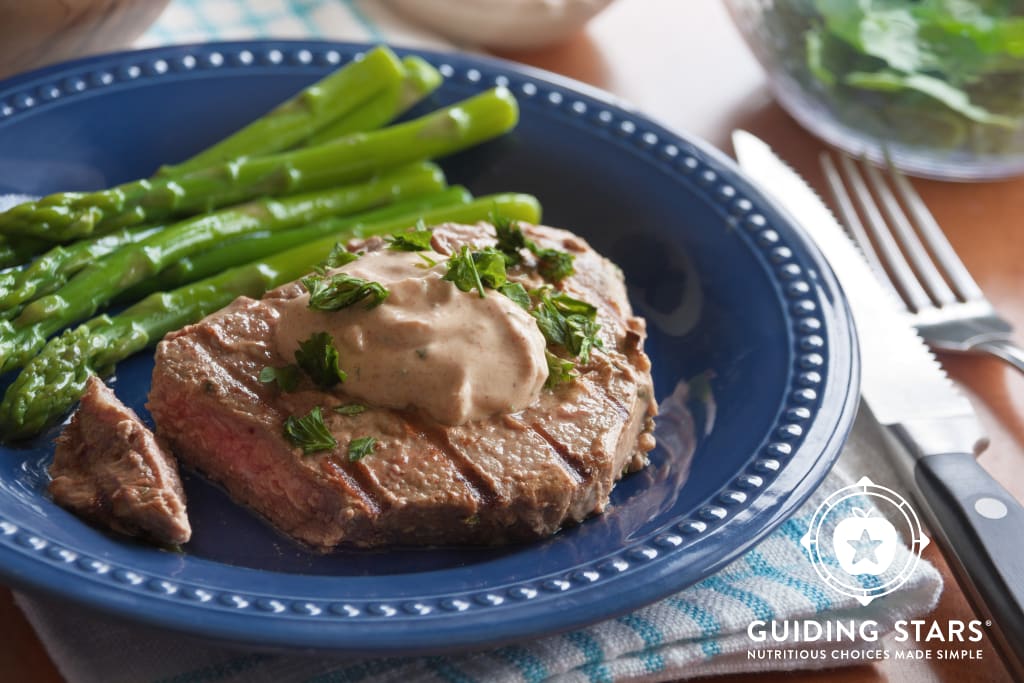 Garlic Yogurt Marinated Steaks - Guiding Stars