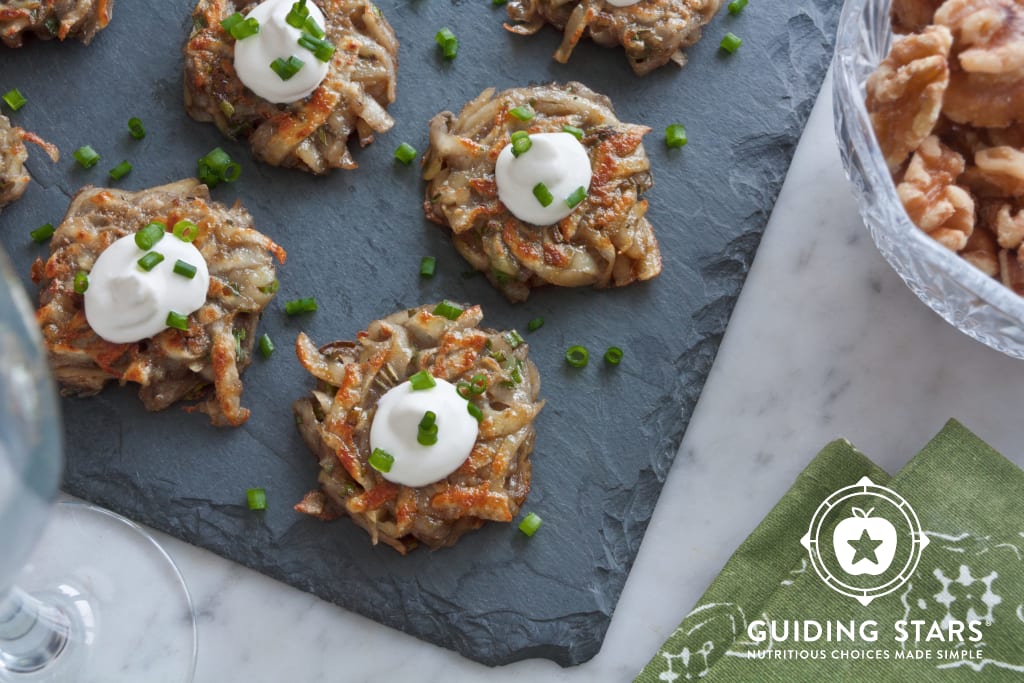 Mini Potato Pancake Canapes - Guiding Stars