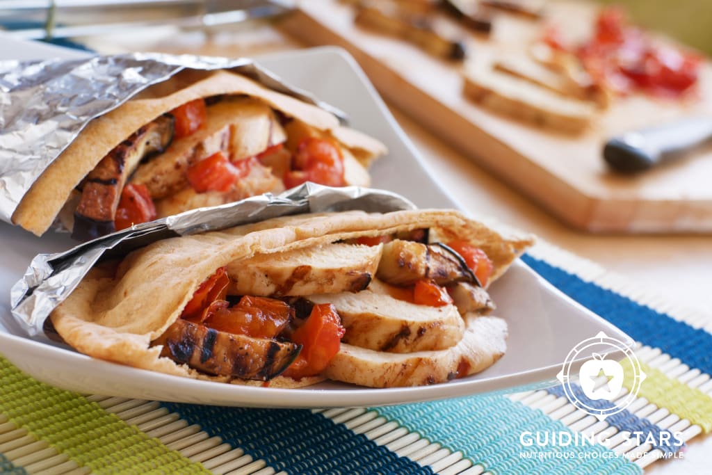 Grilled Chicken Pita - Guiding Stars