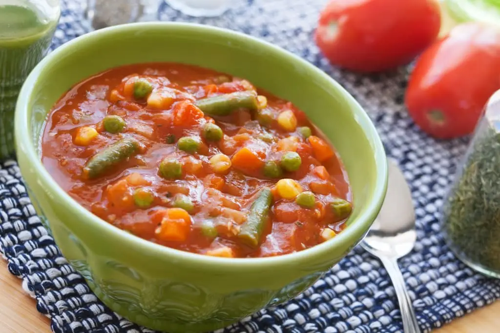 7 Minute Vegetable Soup