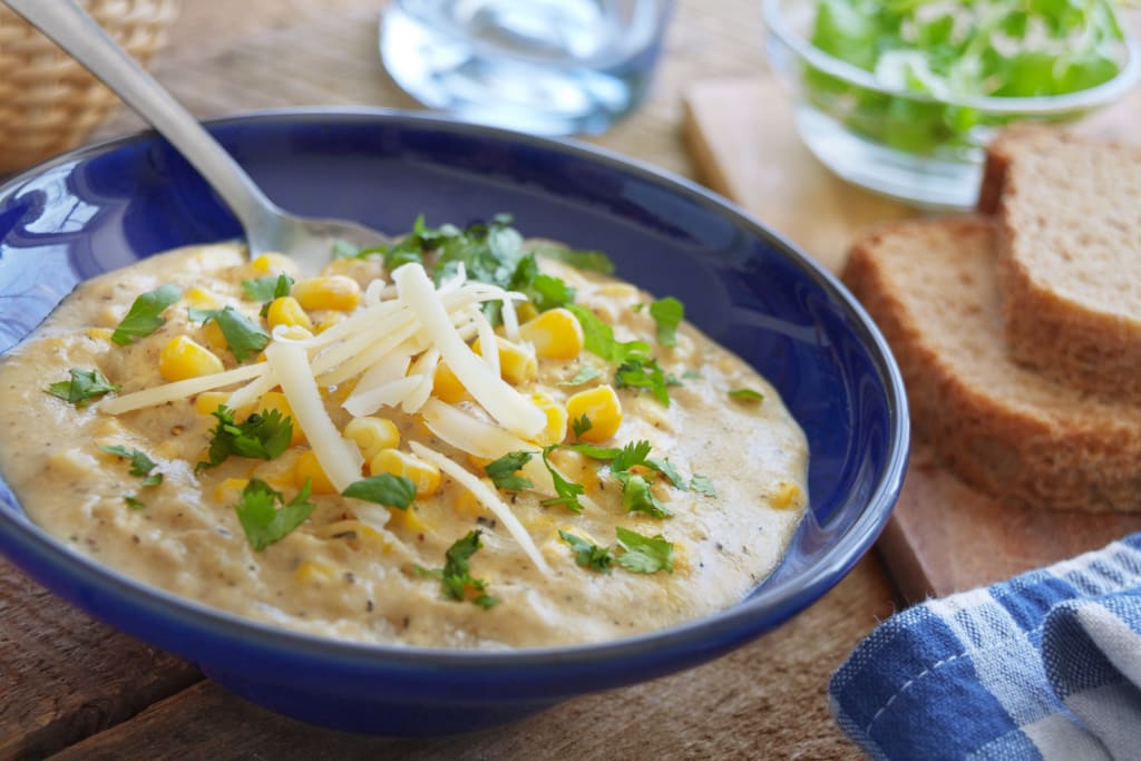 10 Minute Corn Chowder - Guiding Stars