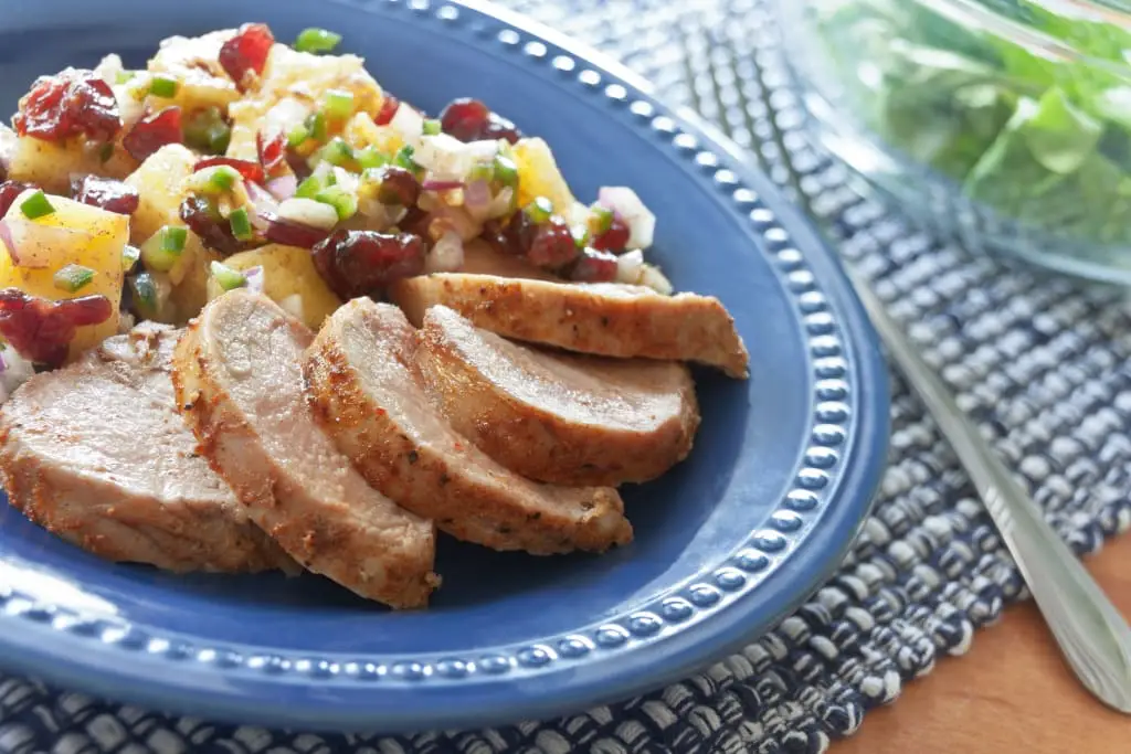 Pork Tenderloin With Cranberry Salsa