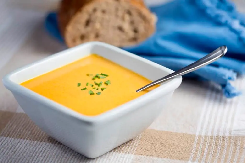 Curried Squash & Apple Bisque With Leek