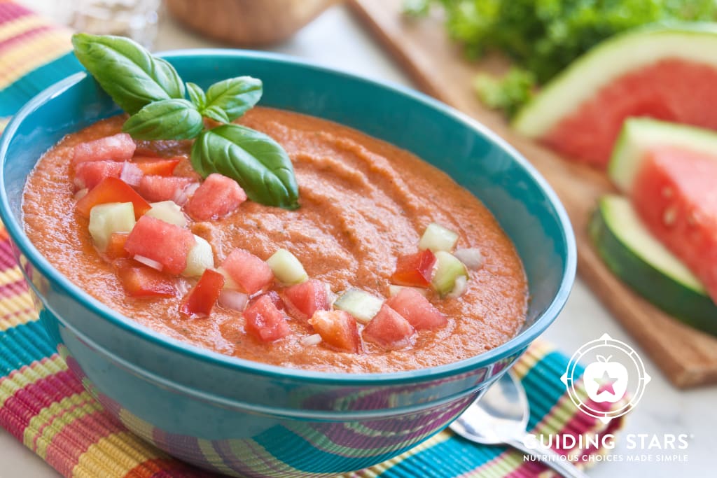 Watermelon Gazpacho - Guiding Stars