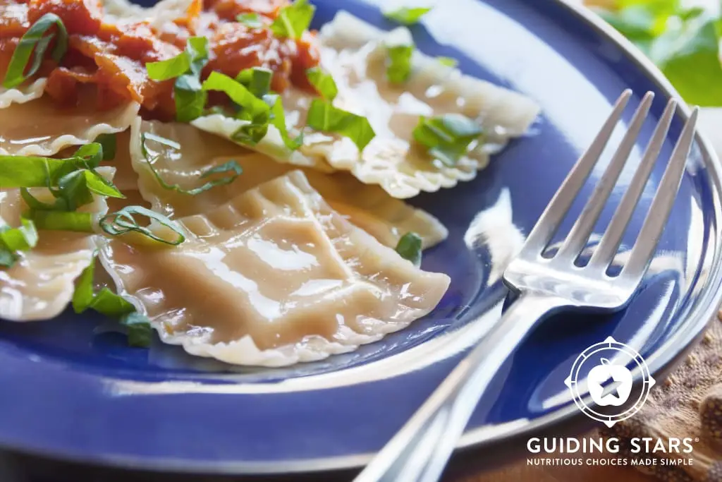 Half-scratch Pumpkin Ravioli