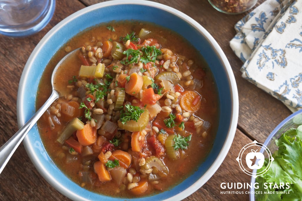 Lentil Barley Soup - Guiding Stars