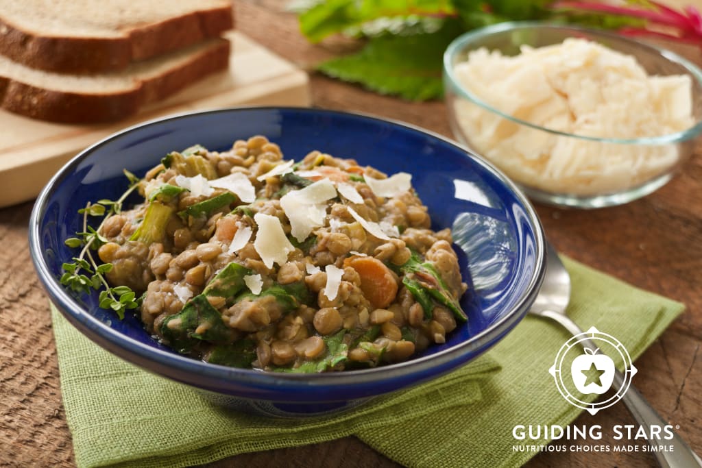 French Lentils With Chard - Guiding Stars