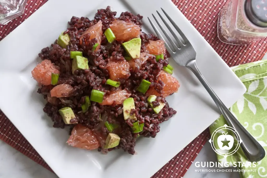 Black Rice Salad With Avocado & Grapefruit