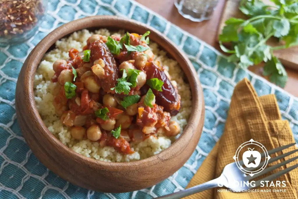 Chickpea And Date Tagine Over Couscous