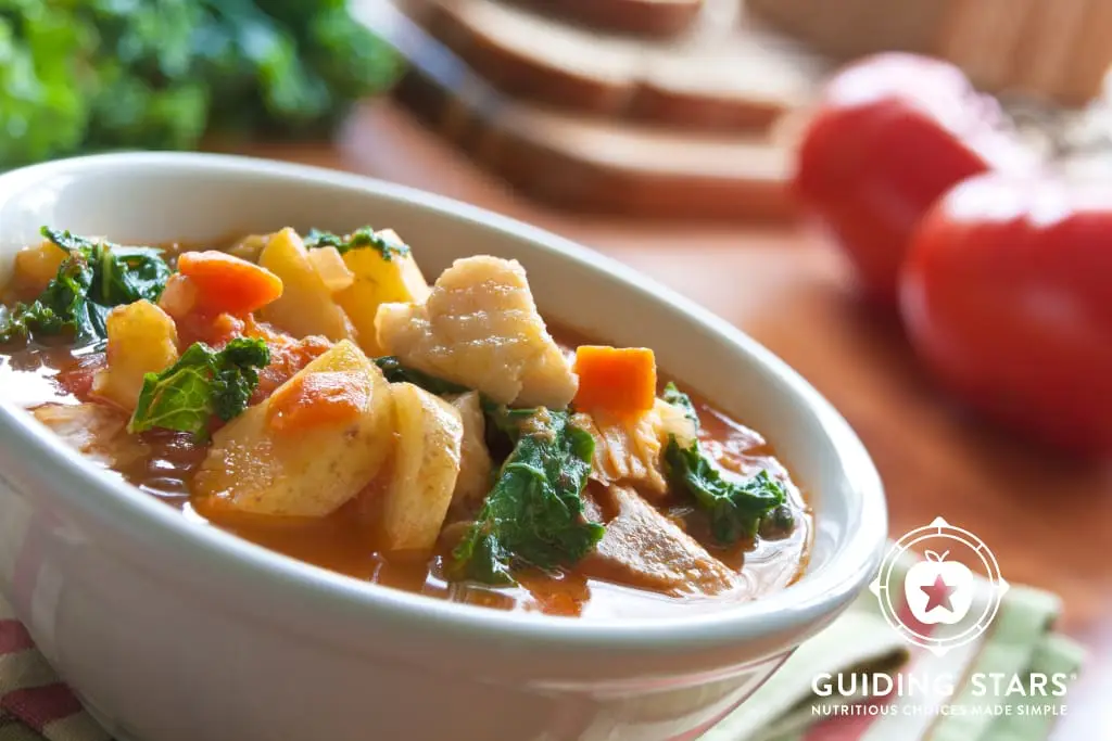 Mediterranean Fish Chowder With Potatoes & Kale