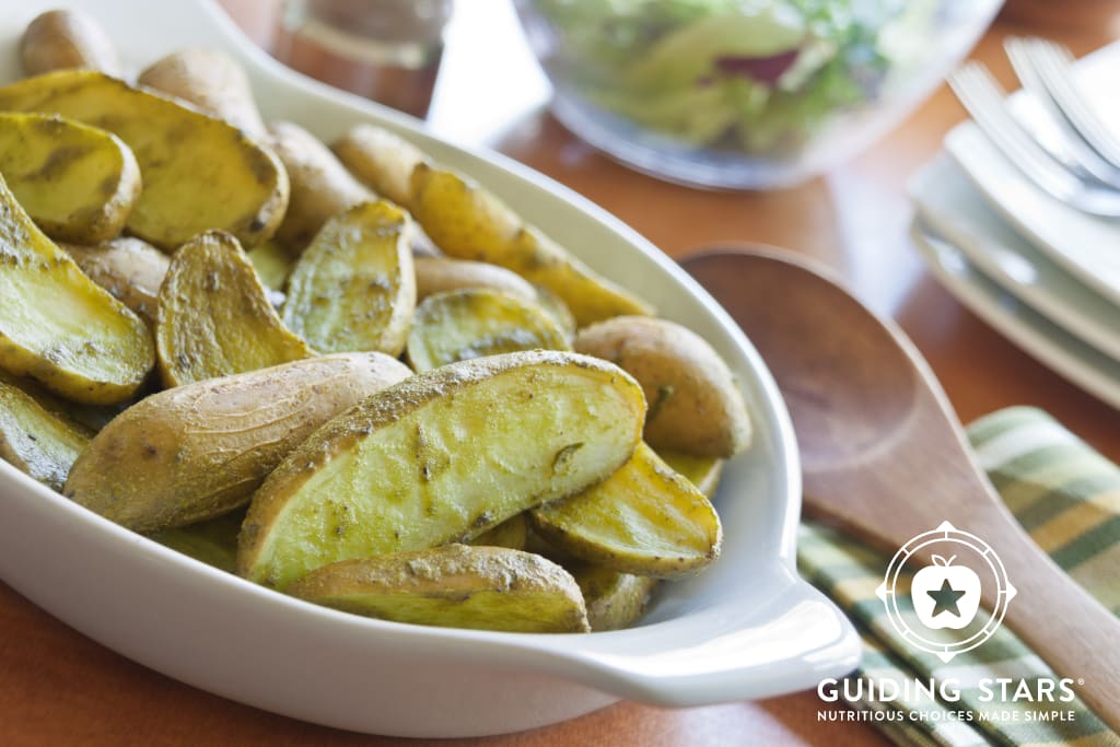 Green Goddess Roasted Potatoes - Guiding Stars
