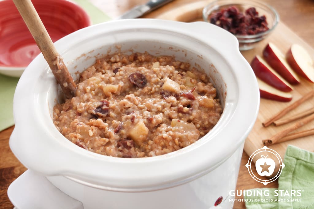Slow Cooker Apple-spice Oatmeal - Guiding Stars