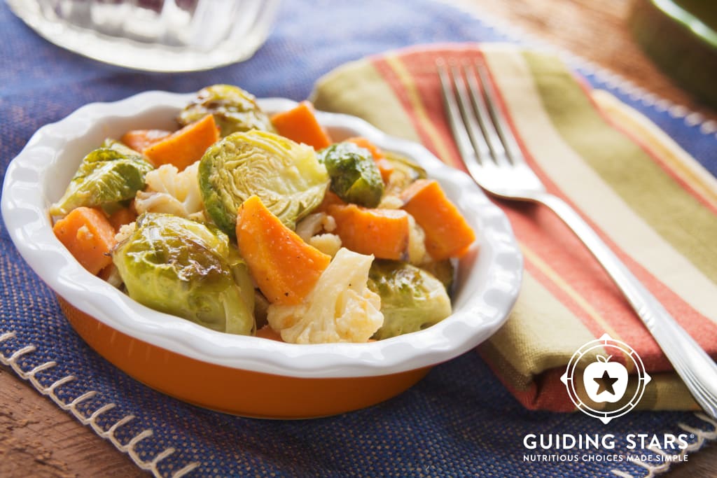 Roasted Vegetables With Miso-lime Dressing - Guiding Stars