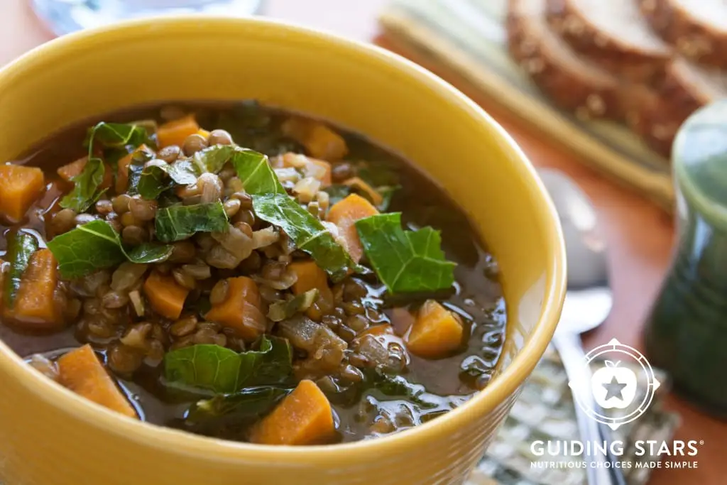 Garlicky Greens & Sweet Potato Stew